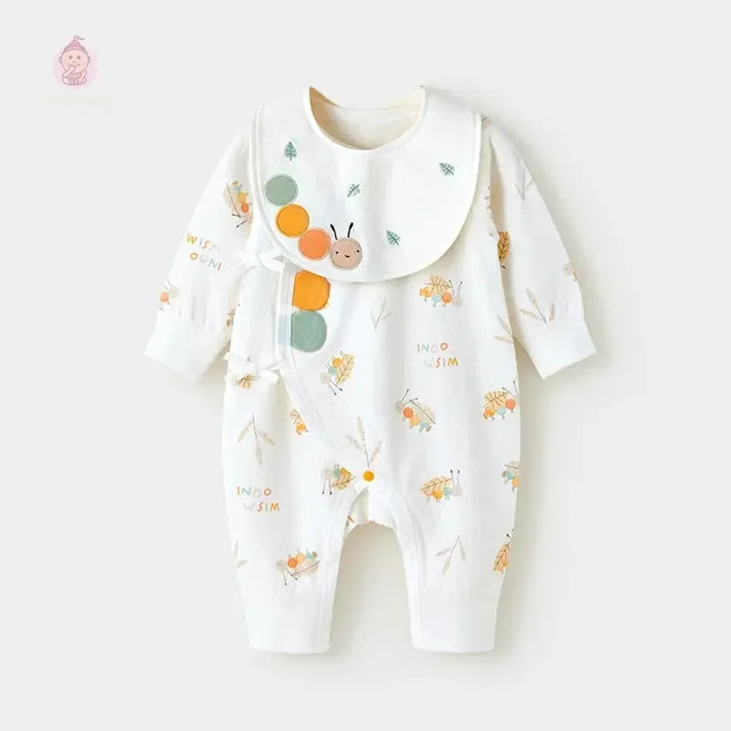 Barboteuse bébé avec bavoir - Mum&Choupinou