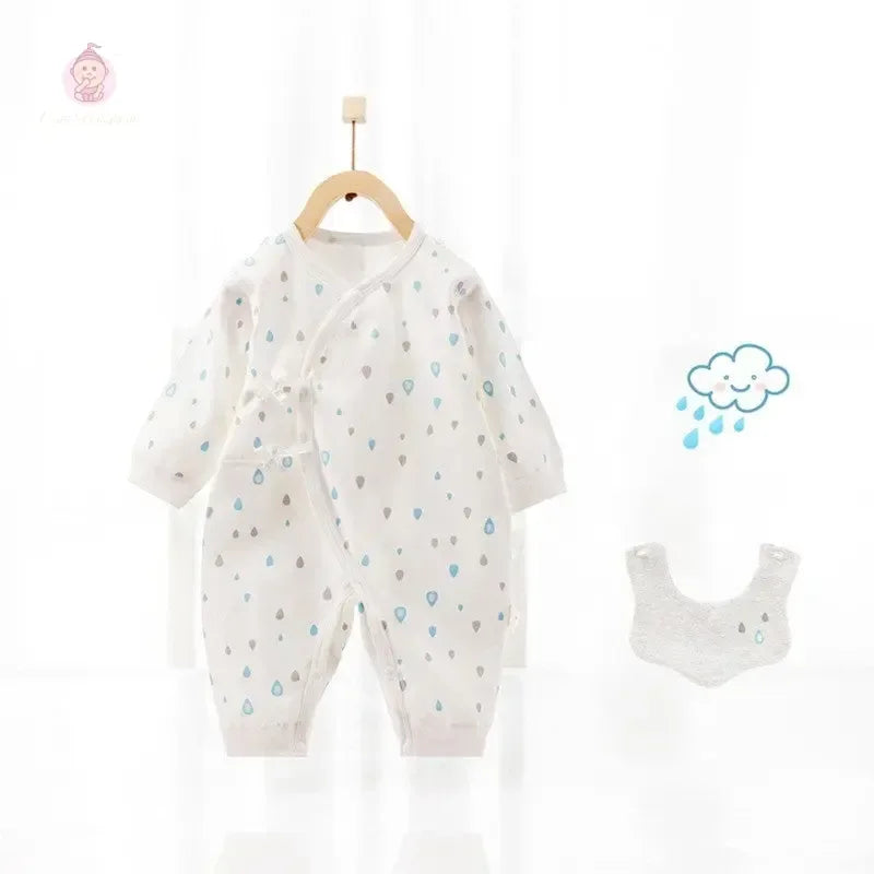 Barboteuse bébé avec bavoir - Mum&Choupinou