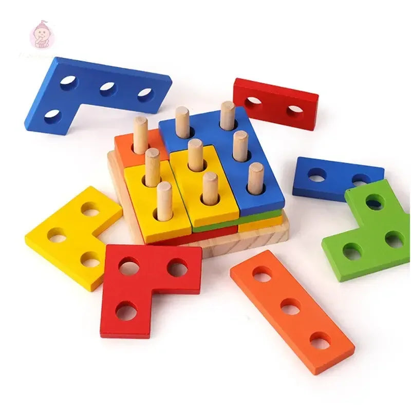 Jouet cube à assembler en bois - Mum&Choupinou