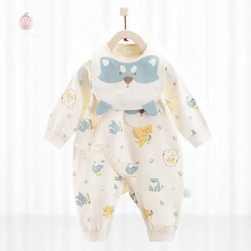 Barboteuse bébé avec bavoir - Mum&Choupinou