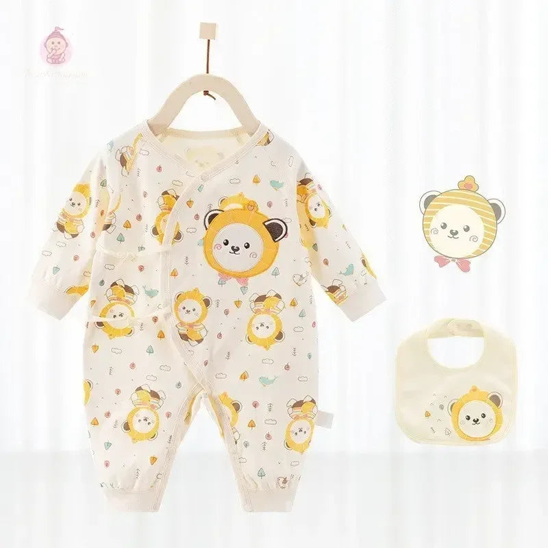 Barboteuse bébé avec bavoir - Mum&Choupinou