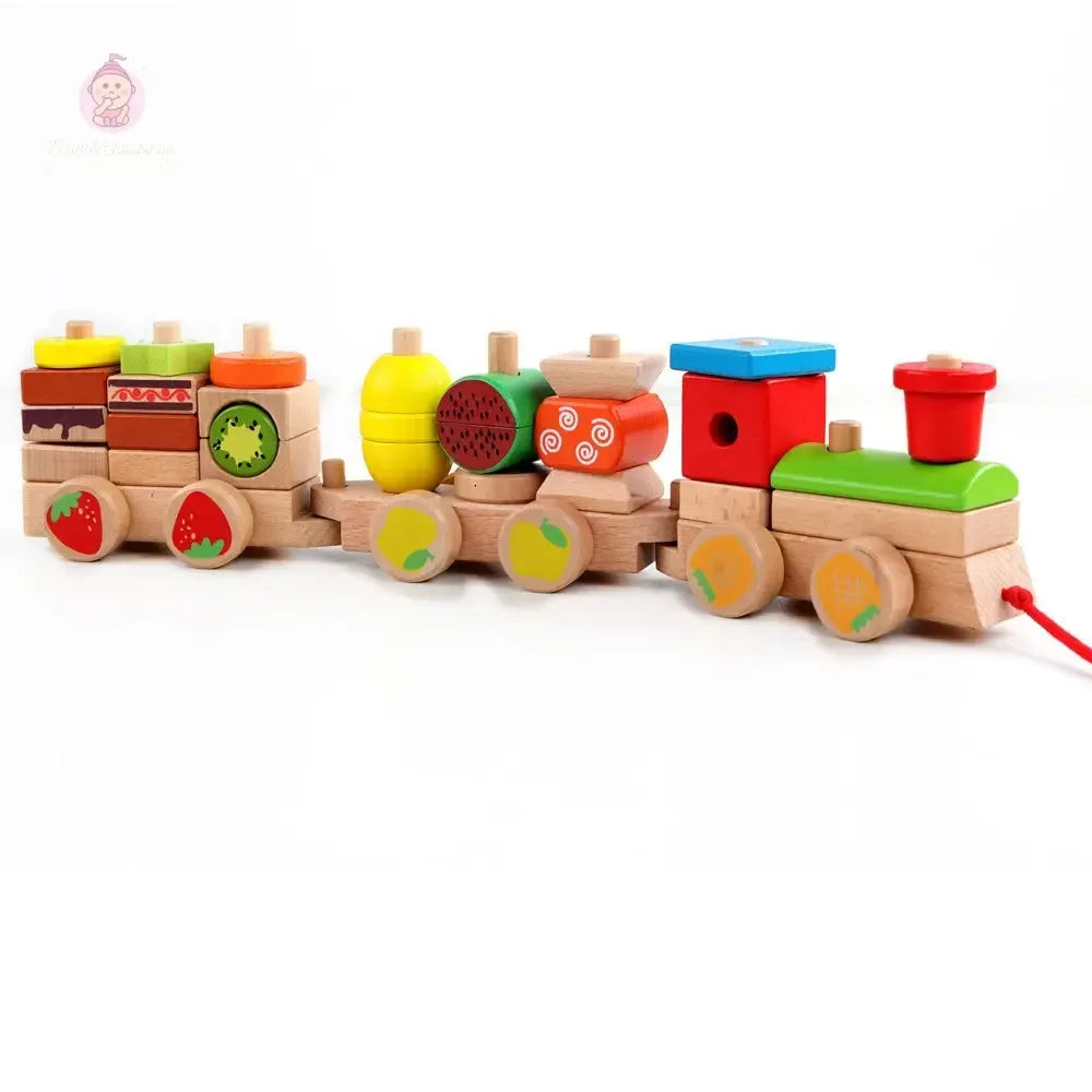 Train en bois à assembler - Mum&Choupinou