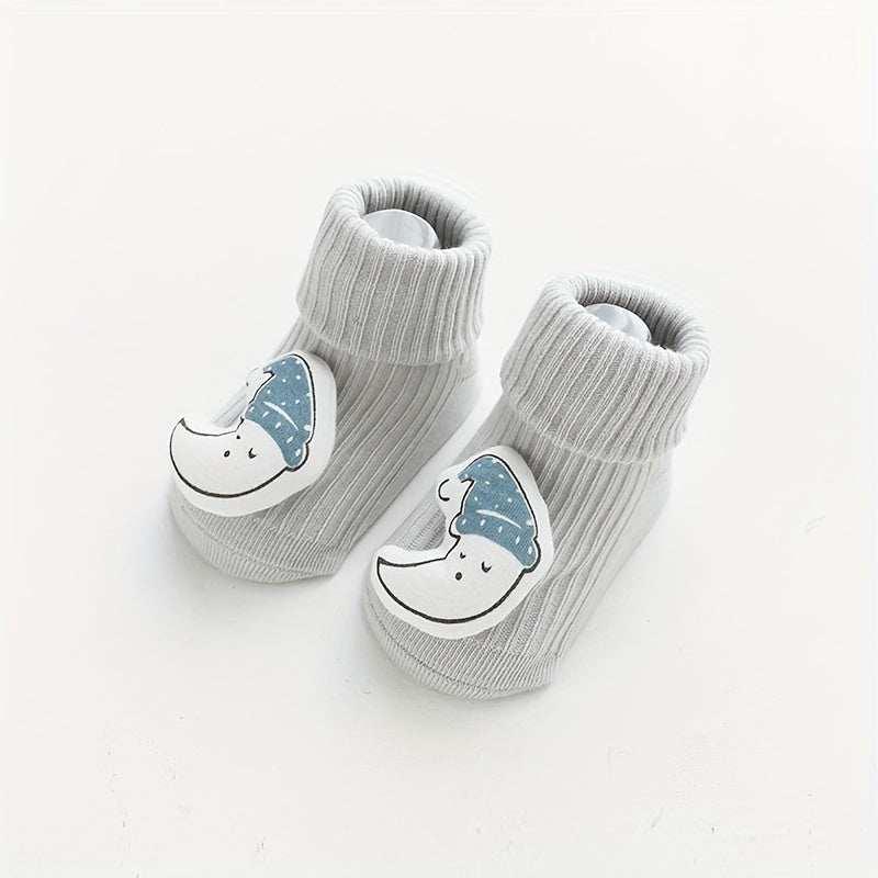 Chaussettes pour bébé avec pompom animaux - Mum&Choupinou