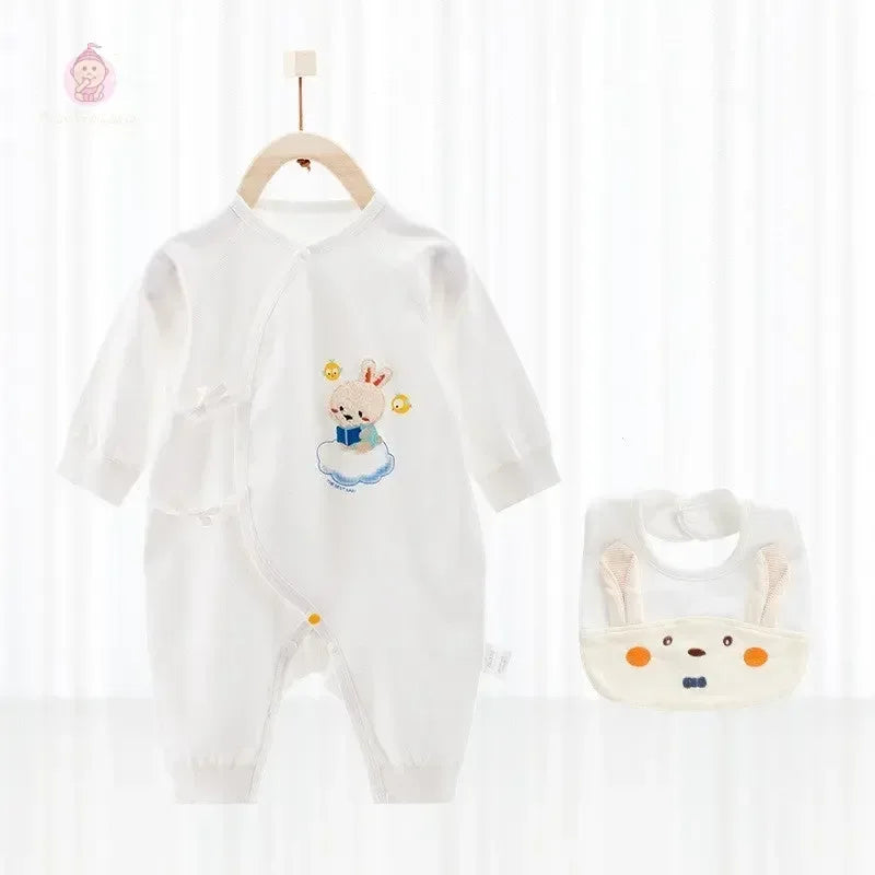 Barboteuse bébé avec bavoir - Mum&Choupinou
