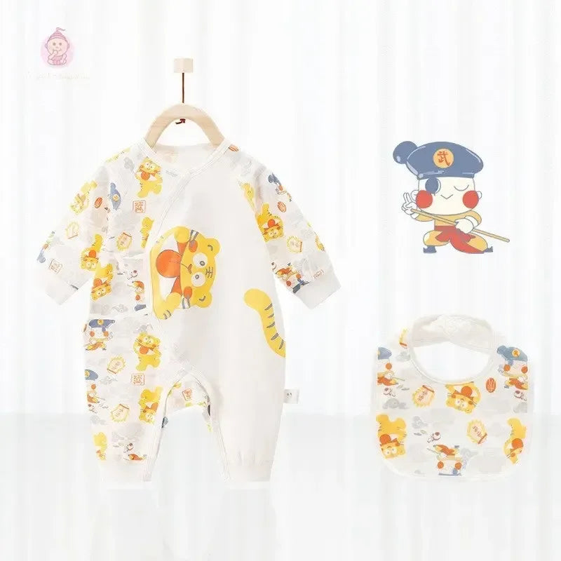 Barboteuse bébé avec bavoir - Mum&Choupinou