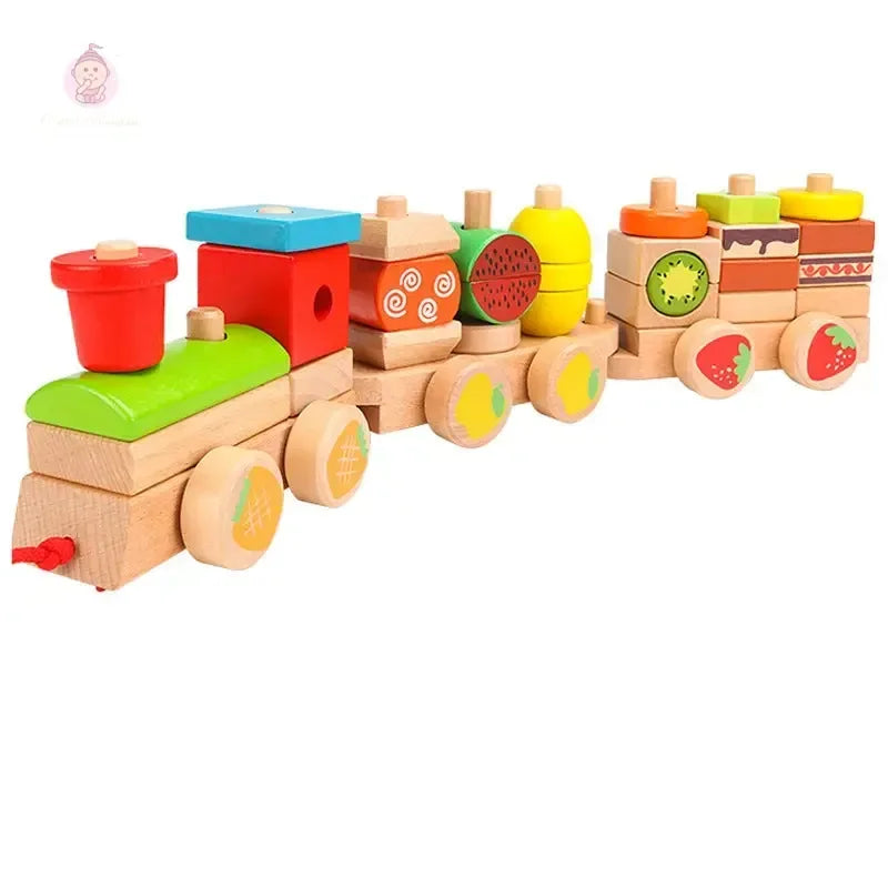 Train en bois à assembler - Mum&Choupinou