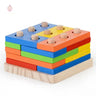 Jouet cube à assembler en bois
