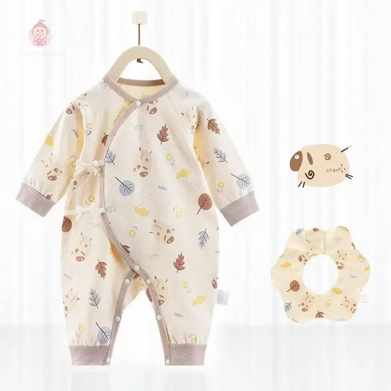 Barboteuse bébé avec bavoir - Mum&Choupinou