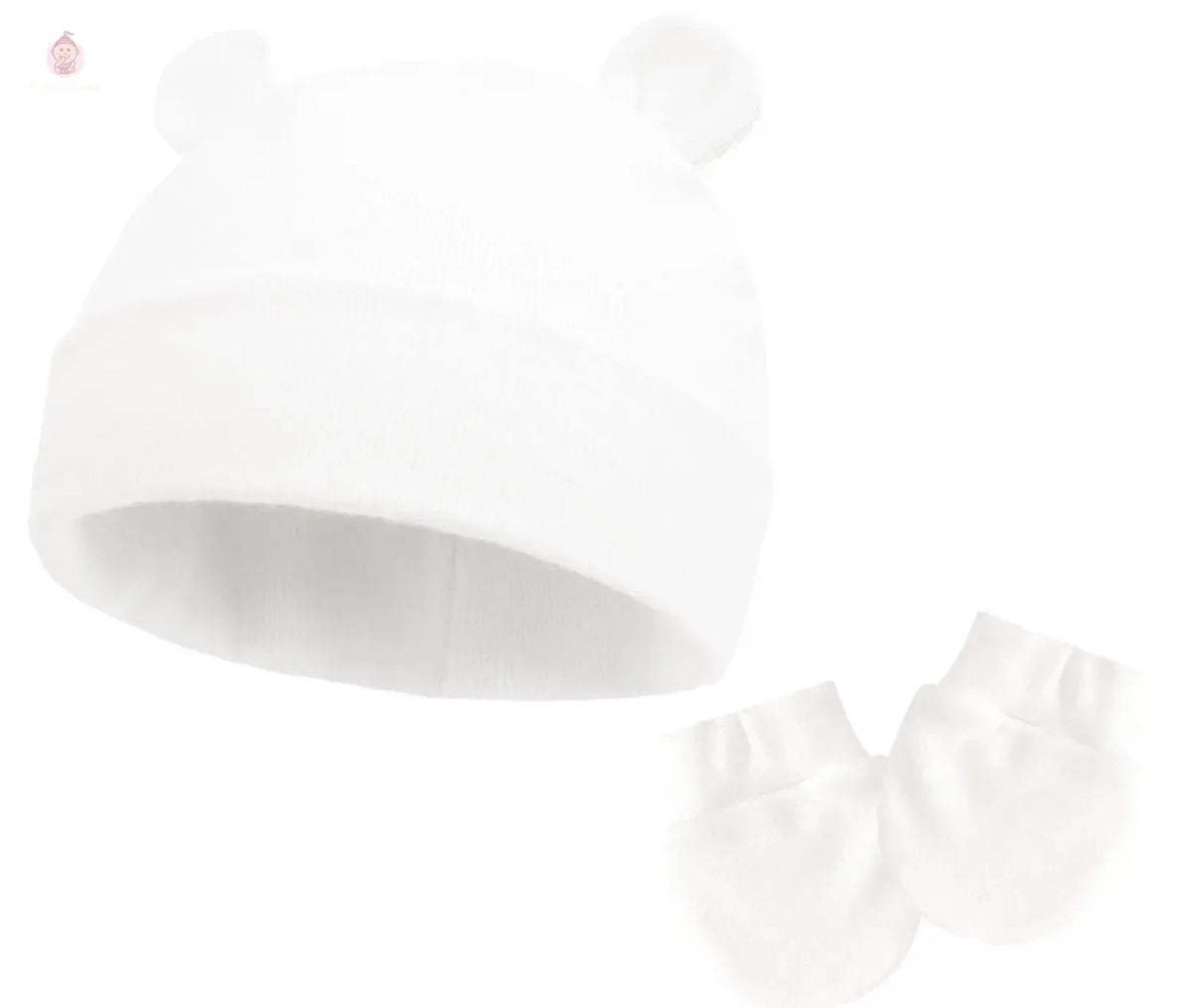 Bonnet et moufles pour bébé en coton - Mum&Choupinou