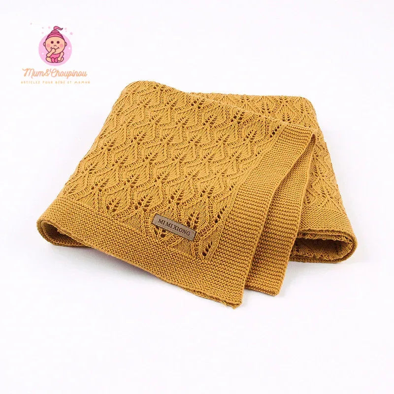 Couverture pour bébé en tricot - Mum&Choupinou