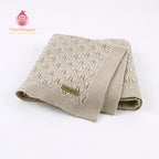 Couverture pour bébé en tricot - Mum&Choupinou
