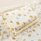 Couverture en gaze de coton pur imprimée pour nouveau-né - Mum&Choupinou