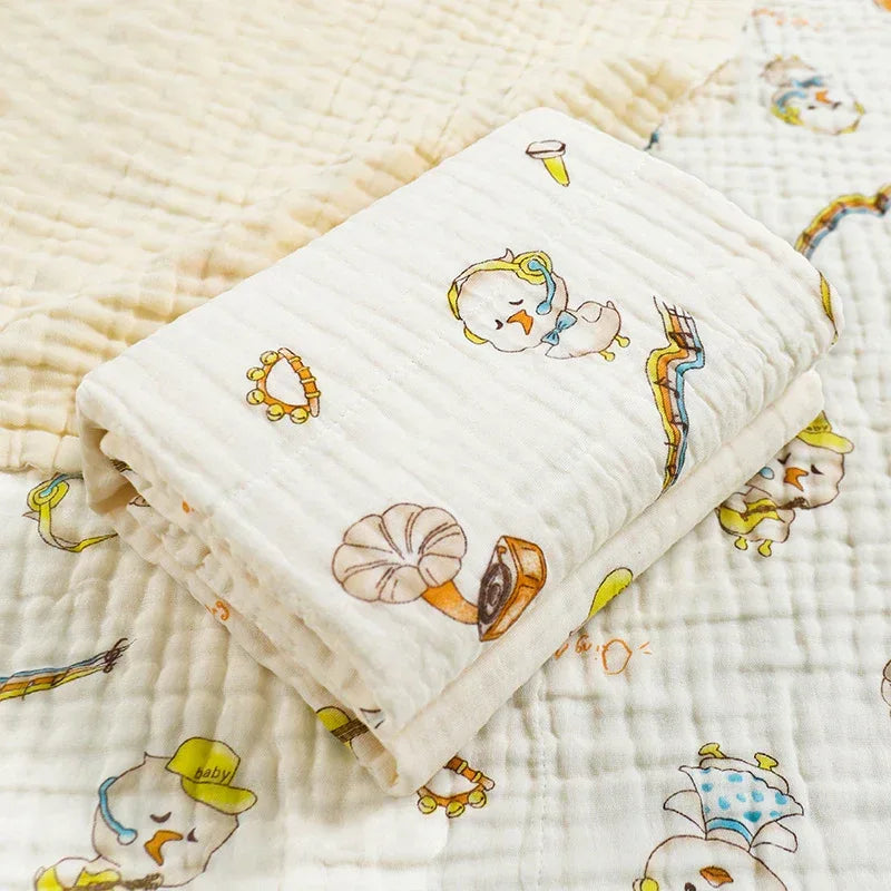 Couverture en gaze de coton pur imprimée pour nouveau-né - Mum&Choupinou