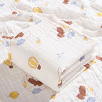 Couverture en gaze de coton pur imprimée pour nouveau-né - Mum&Choupinou