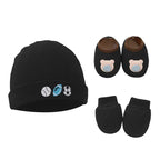 Ensemble bonnet chaussons et mitaines bébé - Mum&Choupinou