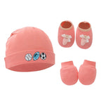 Ensemble bonnet chaussons et mitaines bébé - Mum&Choupinou