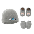 Ensemble bonnet chaussons et mitaines bébé - Mum&Choupinou