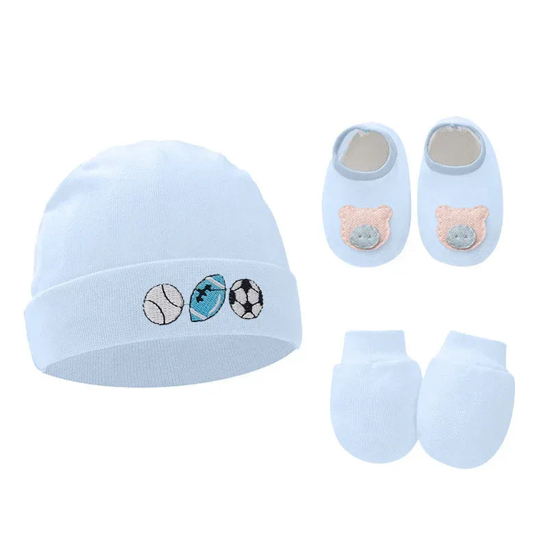 Ensemble bonnet chaussons et mitaines bébé - Mum&Choupinou