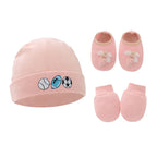Ensemble bonnet chaussons et mitaines bébé - Mum&Choupinou
