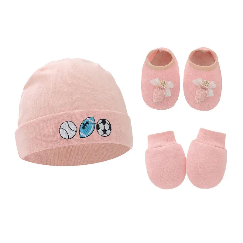 Ensemble bonnet chaussons et mitaines bébé - Mum&Choupinou