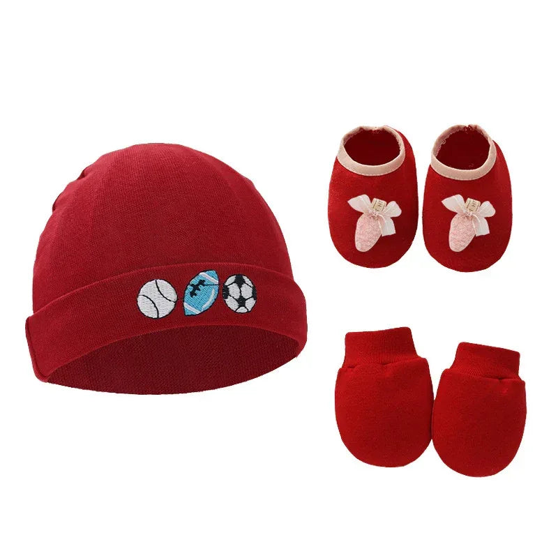 Ensemble bonnet chaussons et mitaines bébé - Mum&Choupinou