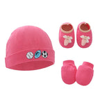 Ensemble bonnet chaussons et mitaines bébé - Mum&Choupinou