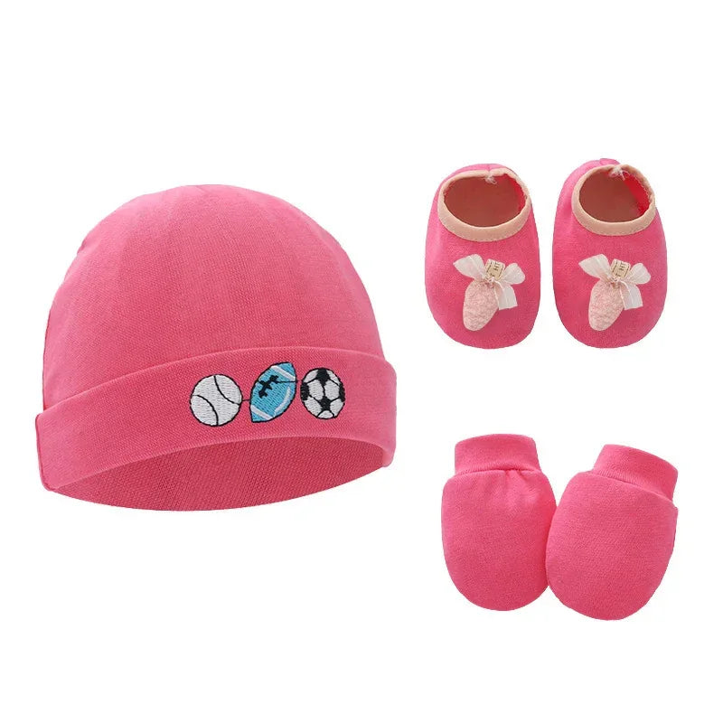 Ensemble bonnet chaussons et mitaines bébé - Mum&Choupinou