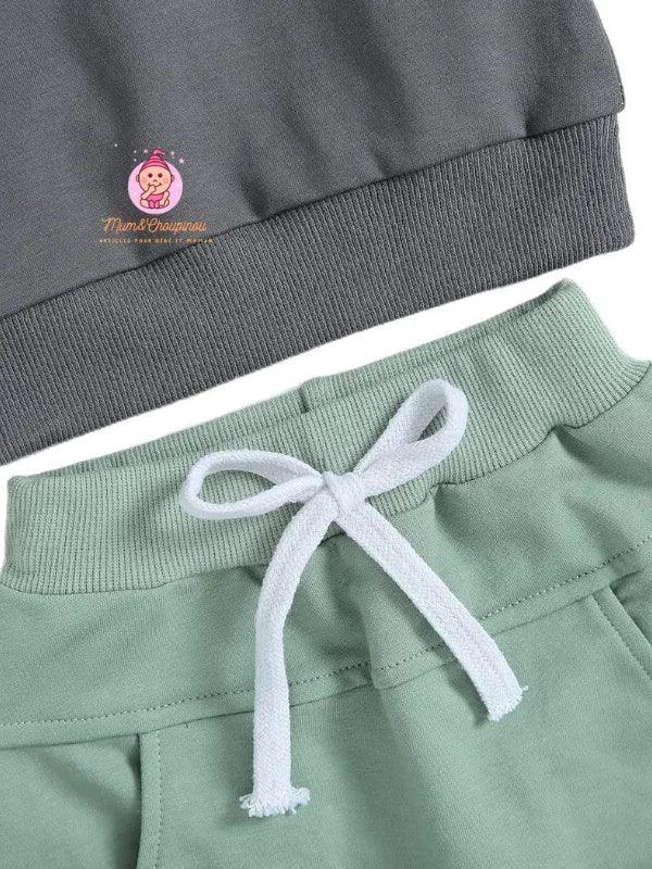 Ensemble de survêtement bébé à capuche - Mum&Choupinou