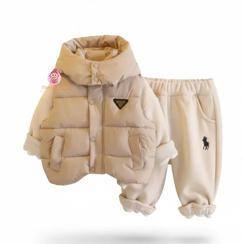 Ensemble d'hiver 3 pièces à capuche enfant - Mum&Choupinou