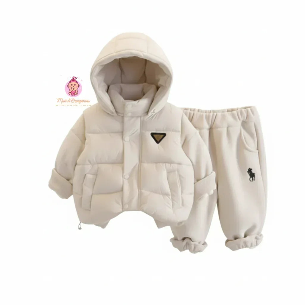 Ensemble d'hiver 3 pièces à capuche enfant - Mum&Choupinou