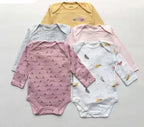 Lot de 5 bodies manches longues pour bébé - Mum&Choupinou