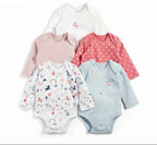 Lot de 5 bodies manches longues pour bébé - Mum&Choupinou