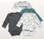 Lot de 5 bodies manches longues pour bébé - Mum&Choupinou