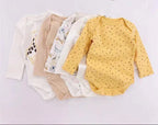 Lot de 5 bodies manches longues pour bébé - Mum&Choupinou