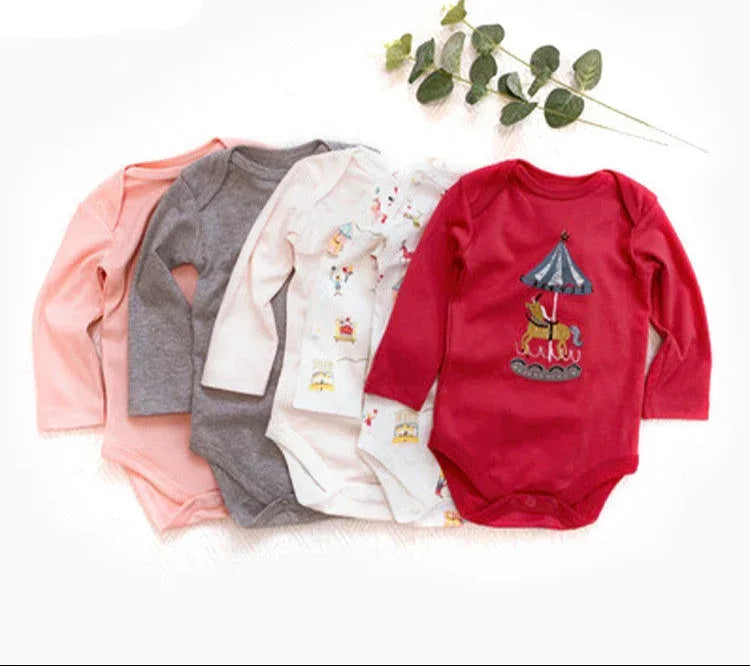 Lot de 5 bodies manches longues pour bébé - Mum&Choupinou