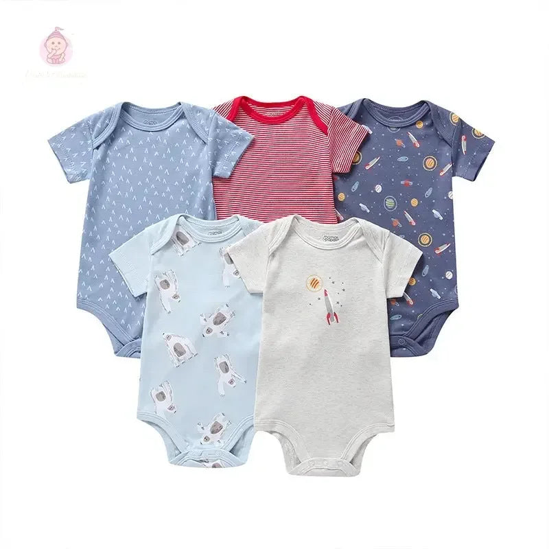 Lot de 5 bodies pour bébé - Mum&Choupinou