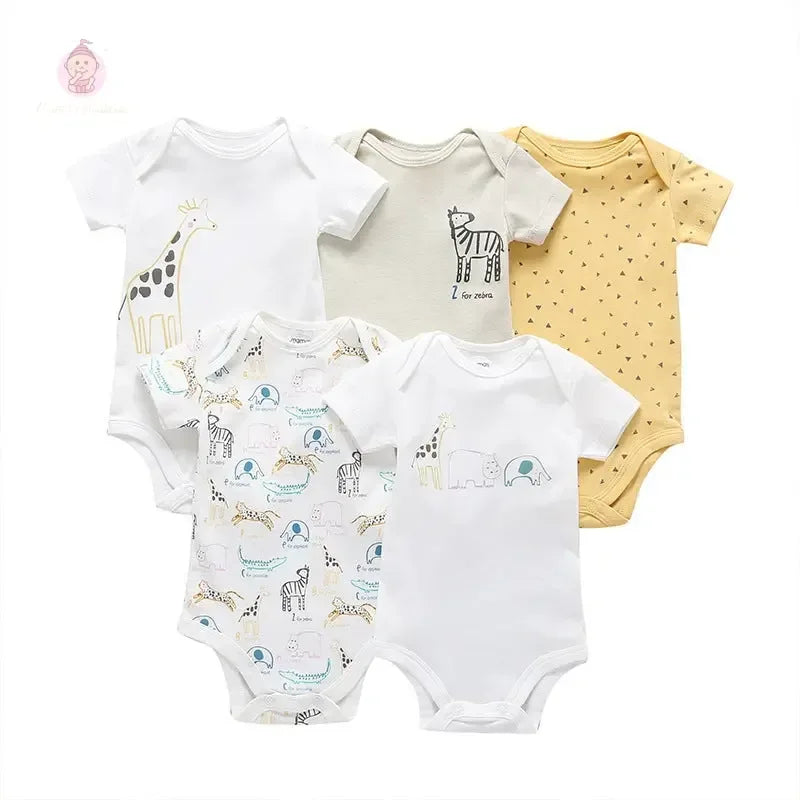 Lot de 5 bodies pour bébé - Mum&Choupinou