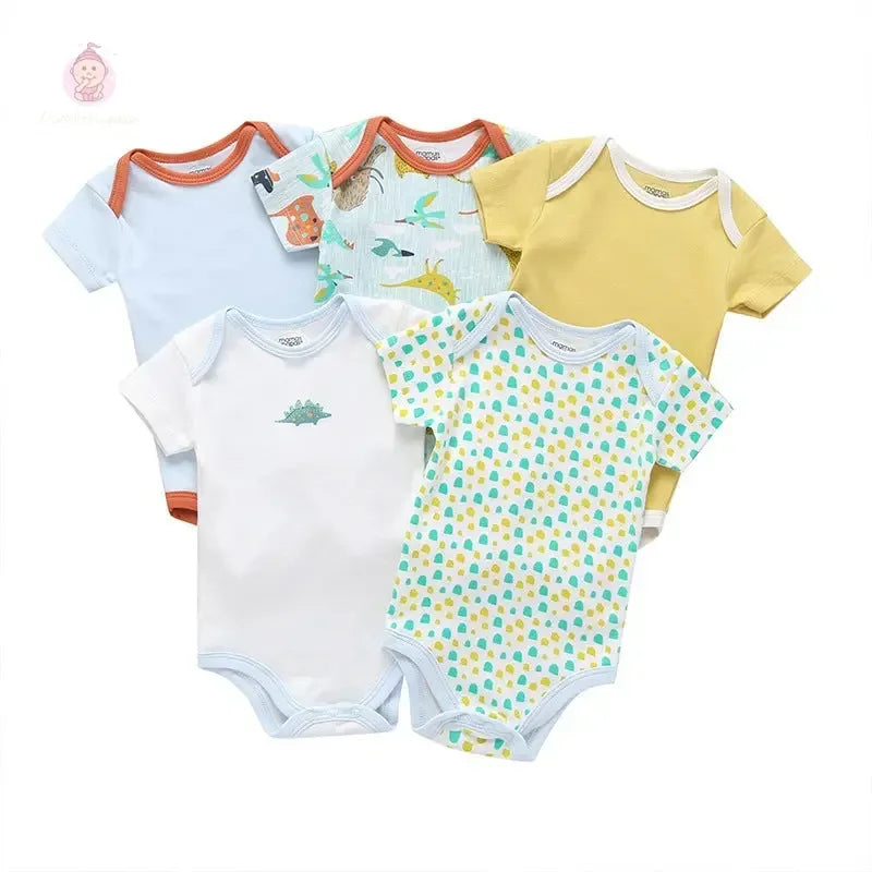 Lot de 5 bodies pour bébé - Mum&Choupinou