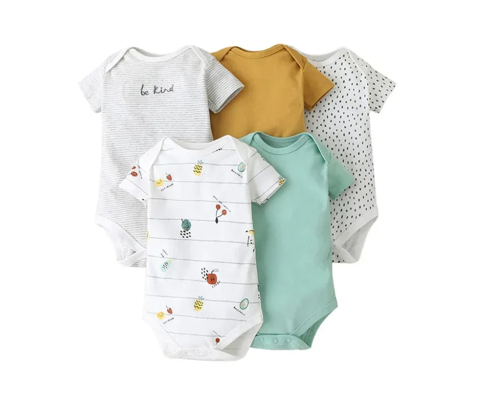 Lot de 5 bodies pour bébé - Mum&Choupinou