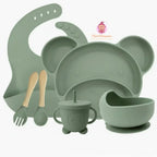 Kit de couverts bébé en silicone alimentaire - Mum&Choupinou
