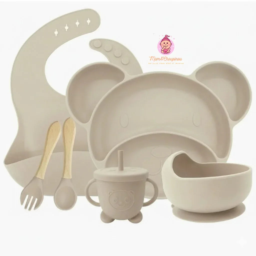 Kit de couverts bébé en silicone alimentaire - Mum&Choupinou