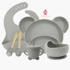 Kit de couverts bébé en silicone alimentaire - Mum&Choupinou