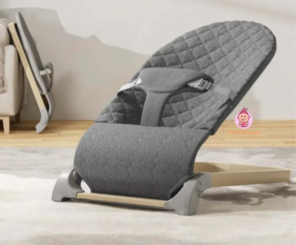 Transat bébé avec support finition bois - Mum&Choupinou