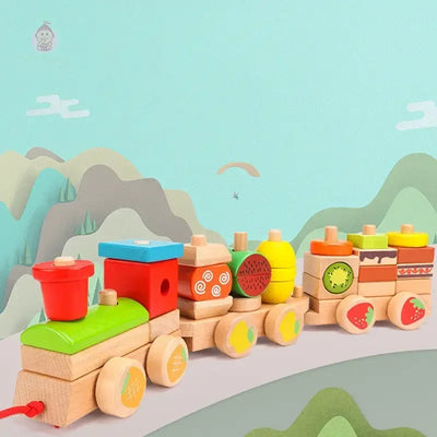 Train en bois à assembler