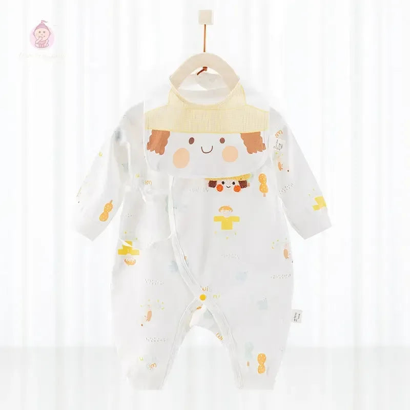 Barboteuse bébé avec bavoir - Mum&Choupinou