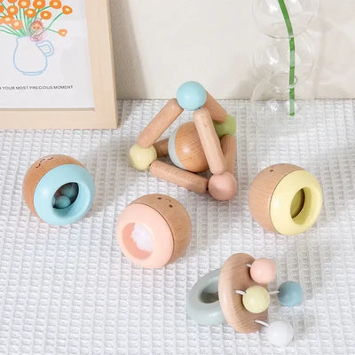 Kit de jouets sensoriels en hêtre
