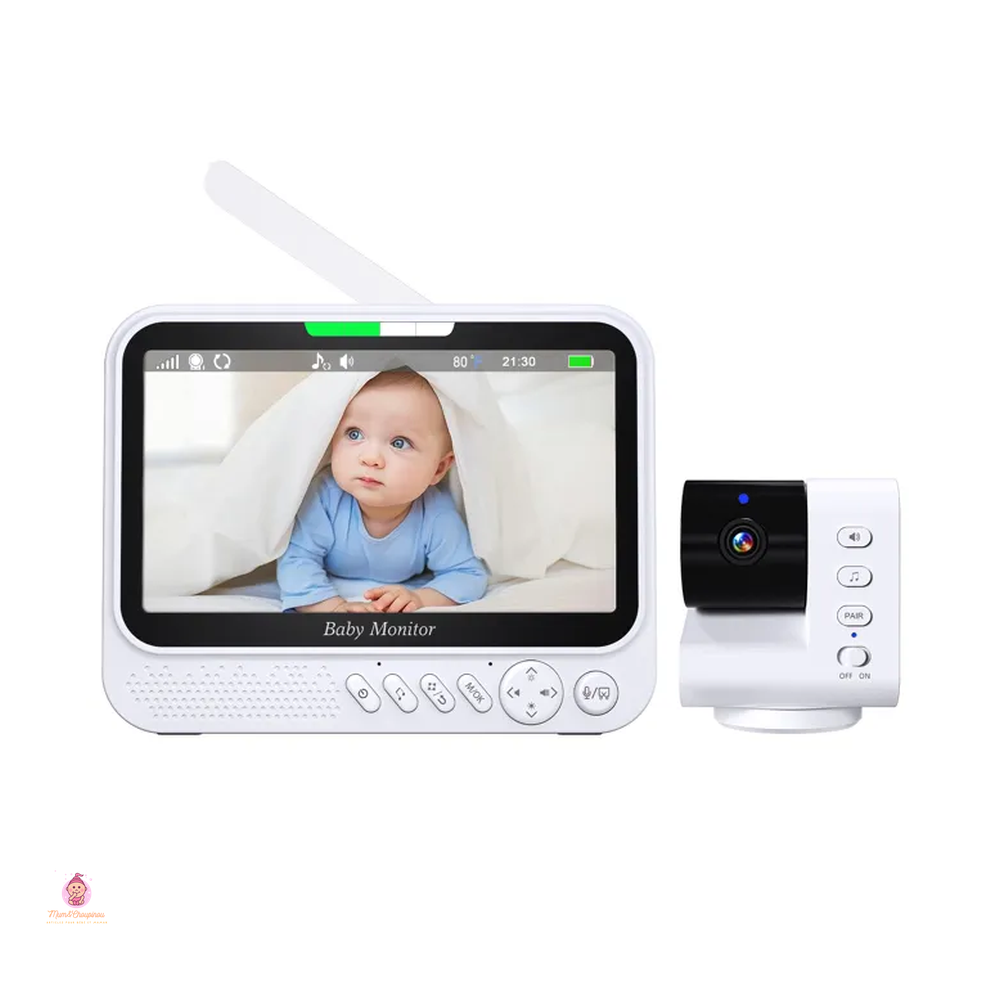 Babyphone vidéo ABM790 avec écran 7 pouces et caméra - Mum&Choupinou