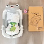 Baignoire bébé pliable Grenouille avec coussin de bain - Mum&Choupinou