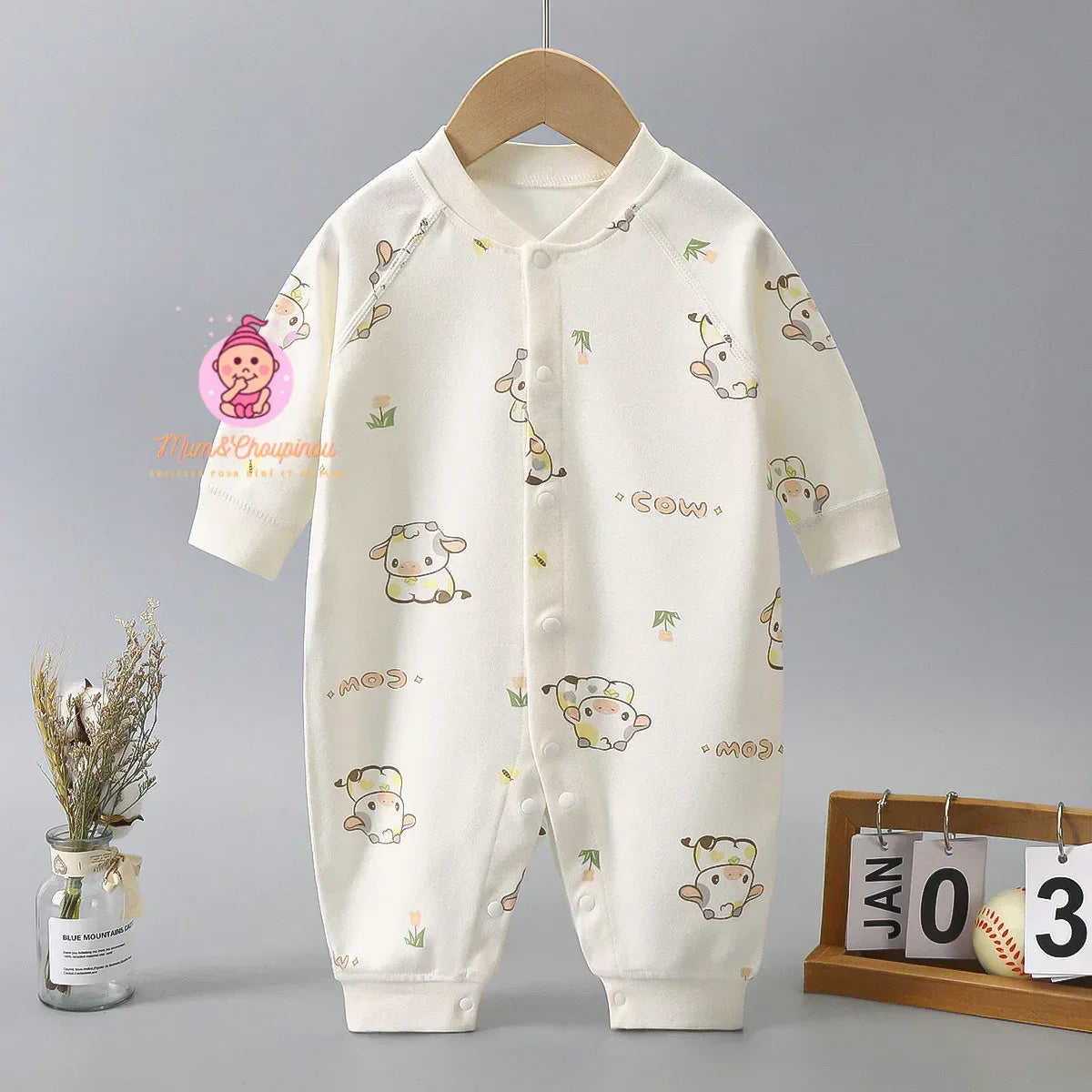 Combinaison grenouillère bébé - Mum&Choupinou