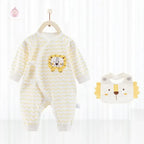 Barboteuse bébé avec bavoir - Mum&Choupinou